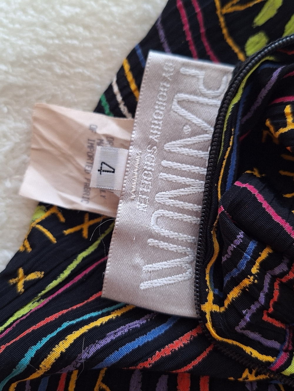 VTG Platinum Dorothy Schoelen Shorts βοΈ Art to Wear Rayon Sz 4 Made in USA - Picture 6 of 9